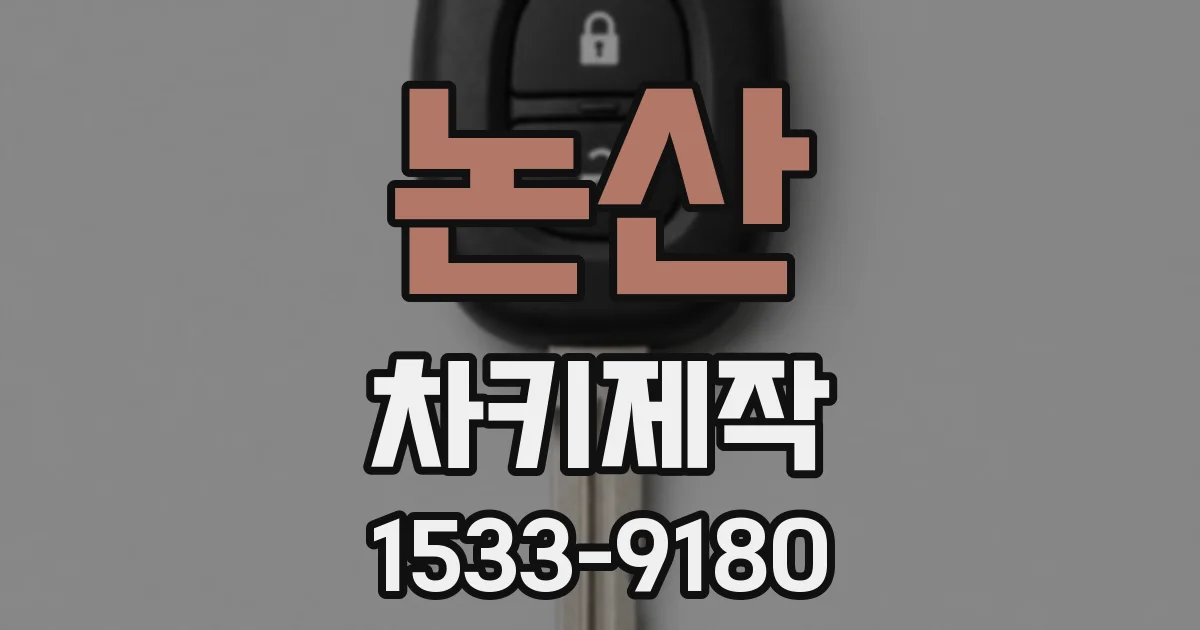 논산 차키제작