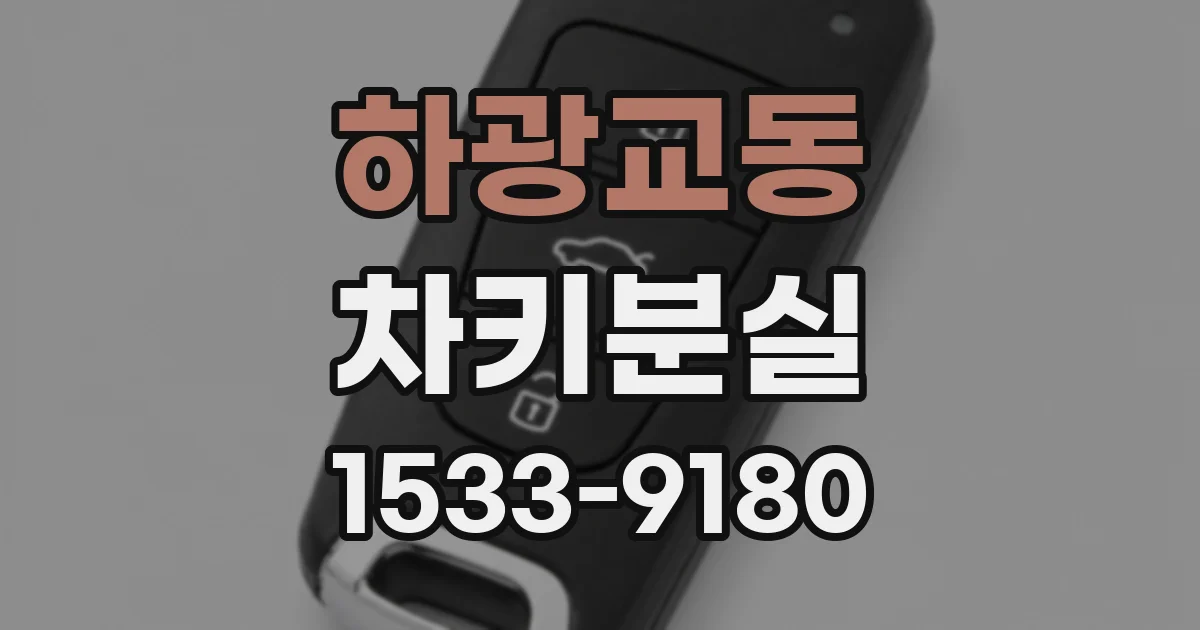 하광교동 차키분실