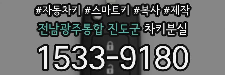 전남광주통합 진도군 차키분실