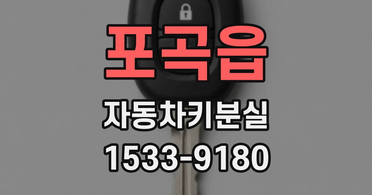 포곡읍 자동차키분실