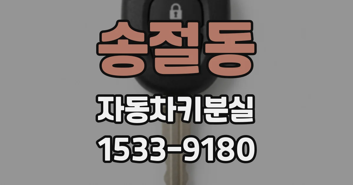 송절동 자동차키분실