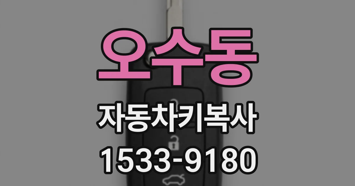 오수동 자동차키복사