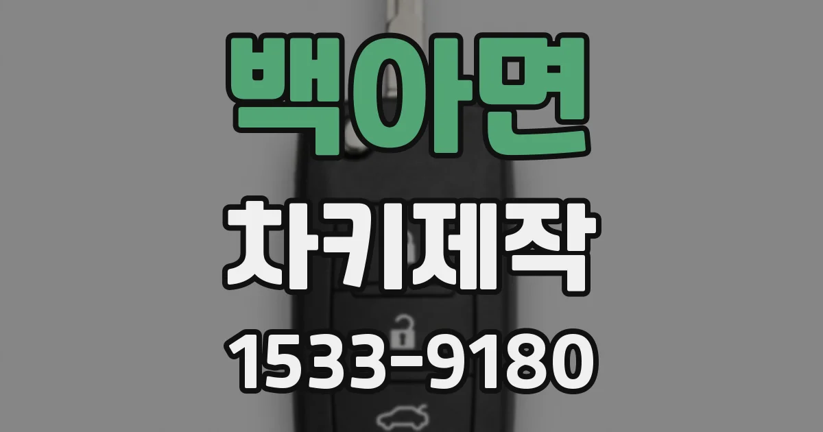 백아면 차키제작