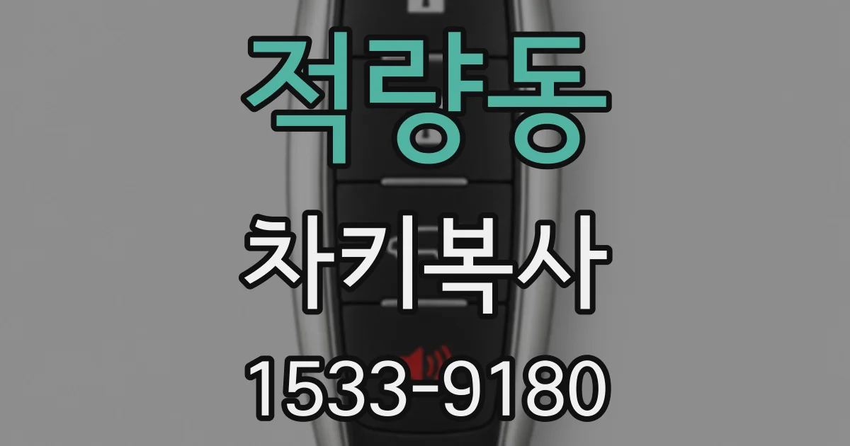 적량동 차키복사
