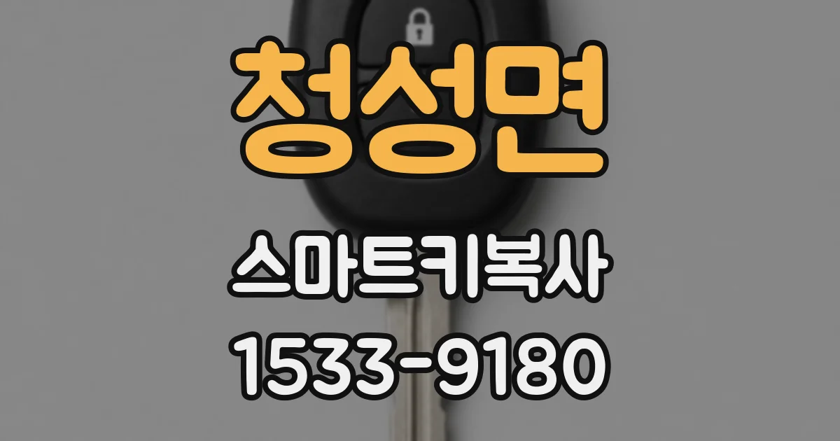 청성면 스마트키복사