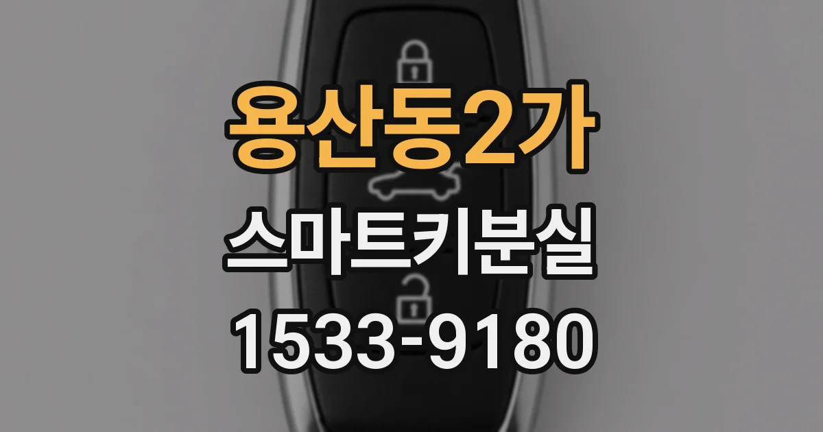 용산동2가 스마트키분실