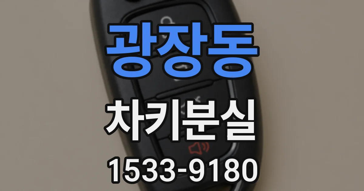 광장동 차키분실