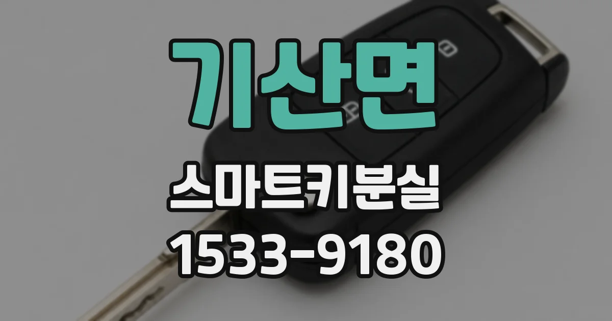 기산면 스마트키분실