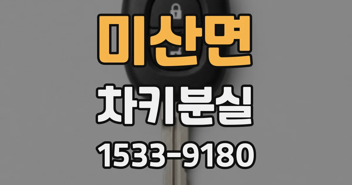 미산면 차키분실