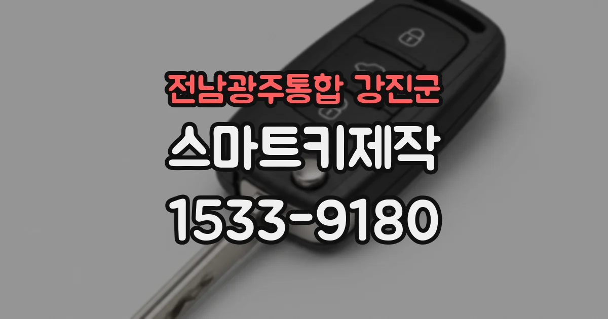 전남광주통합 강진군 스마트키제작