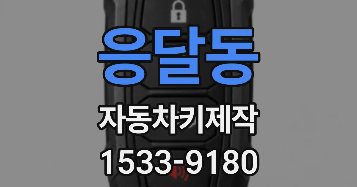 응달동 자동차키제작
