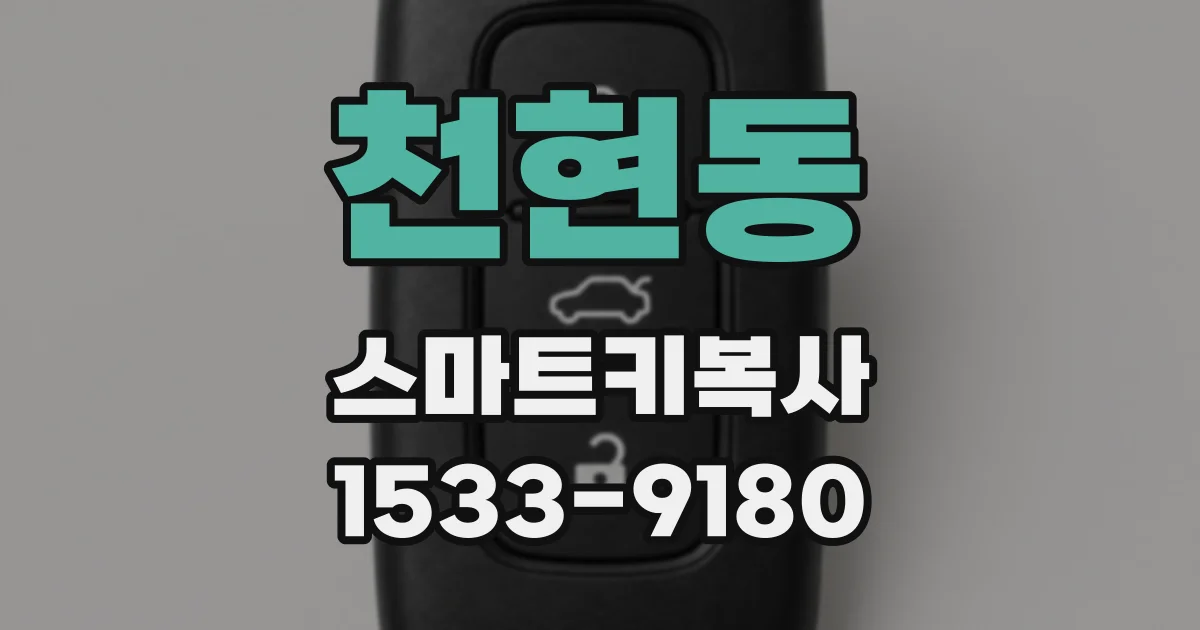 천현동 스마트키복사