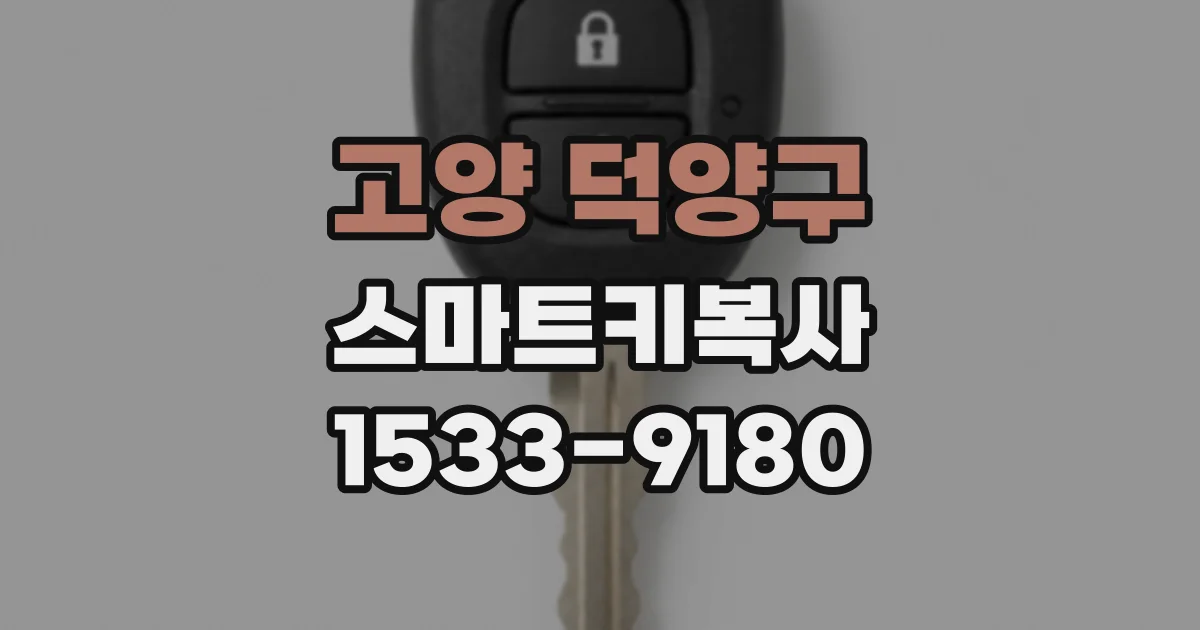 고양 덕양구 스마트키복사