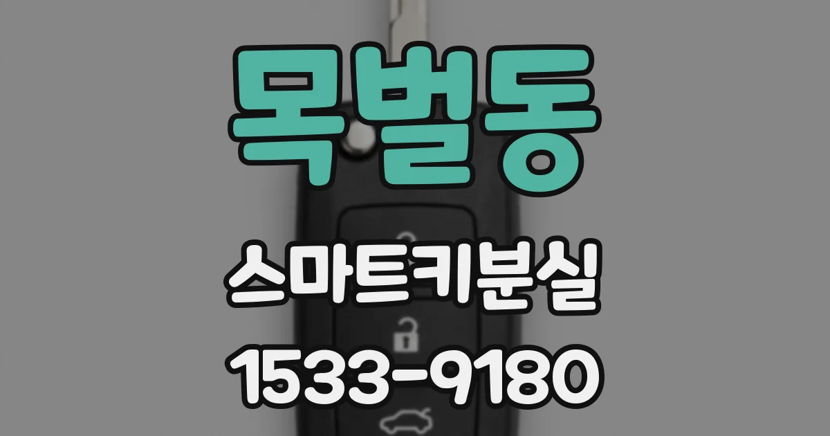 목벌동 스마트키분실
