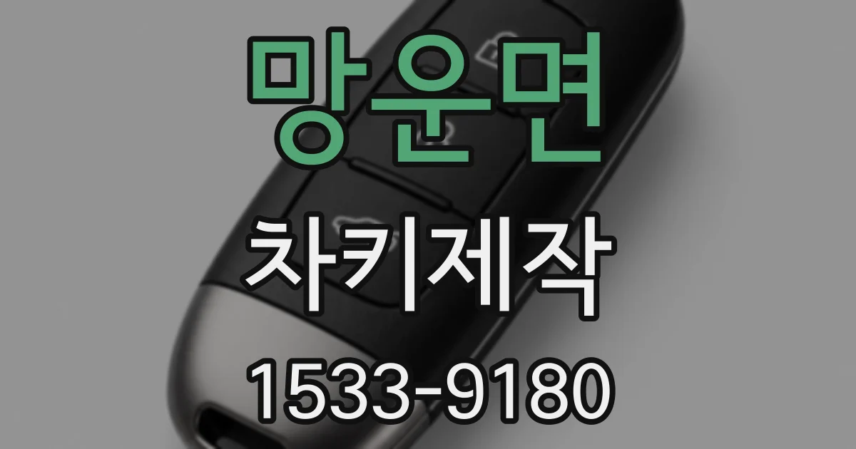 망운면 차키제작