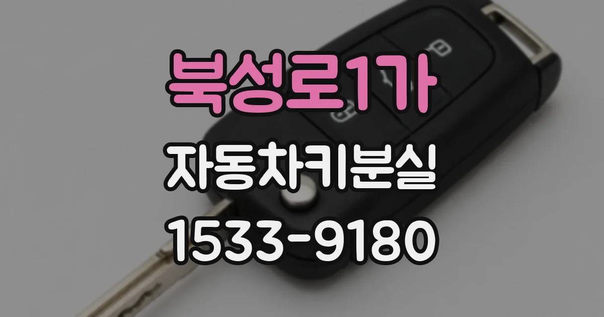 북성로1가 자동차키분실