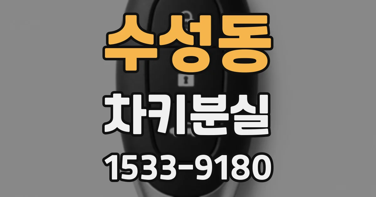 수성동 차키분실