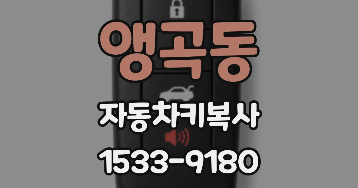 앵곡동 자동차키복사