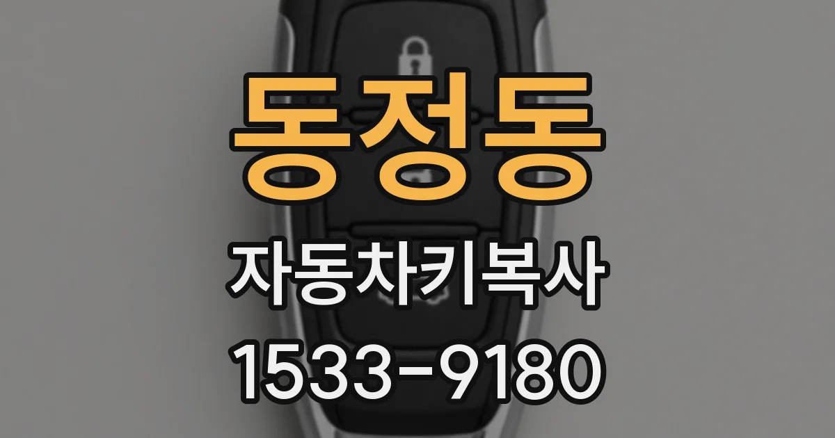 동정동 자동차키복사