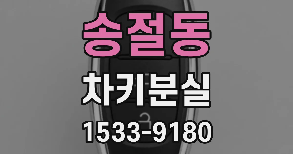 송절동 차키분실