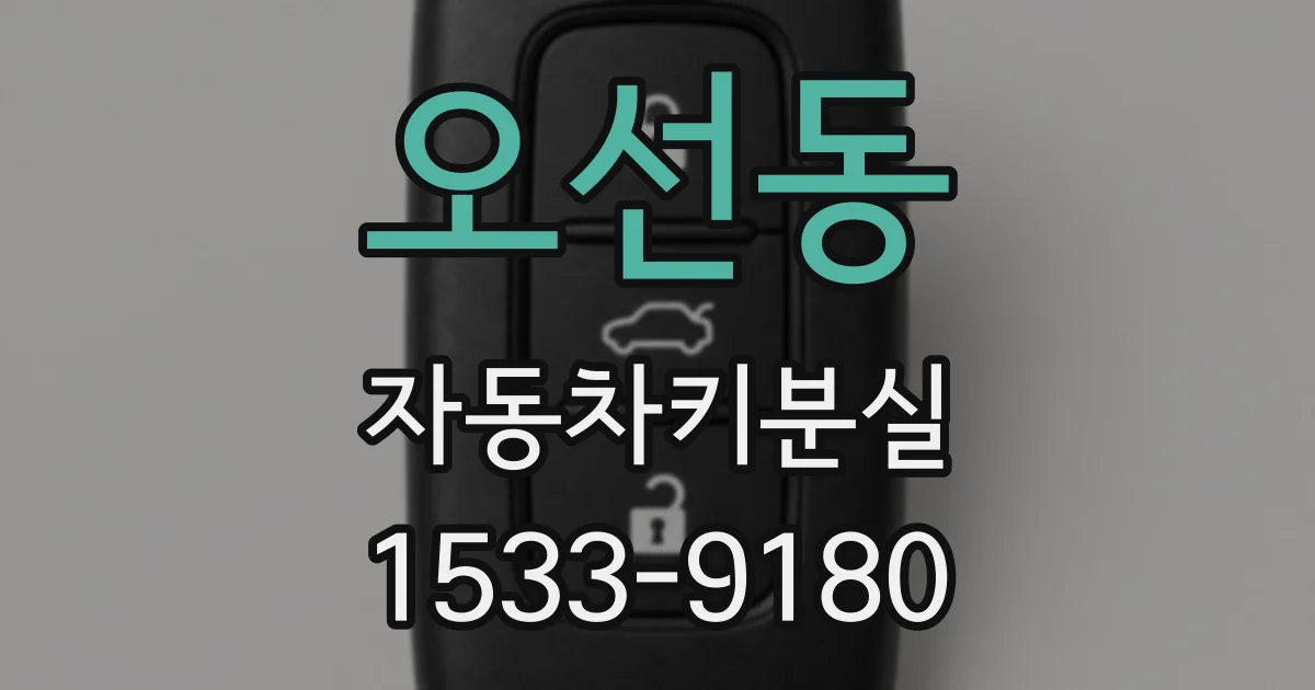 오선동 자동차키분실