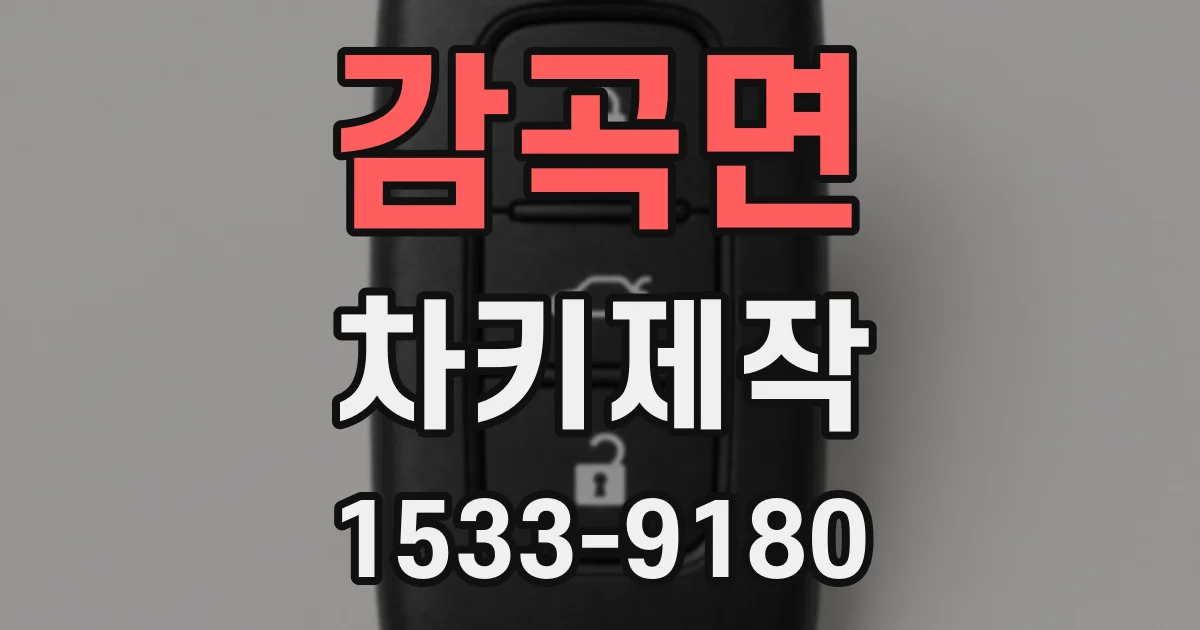 감곡면 차키제작