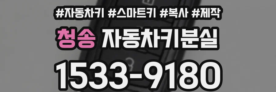 청송 자동차키분실