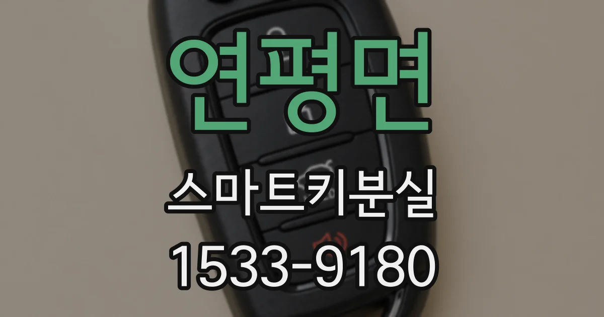 연평면 스마트키분실