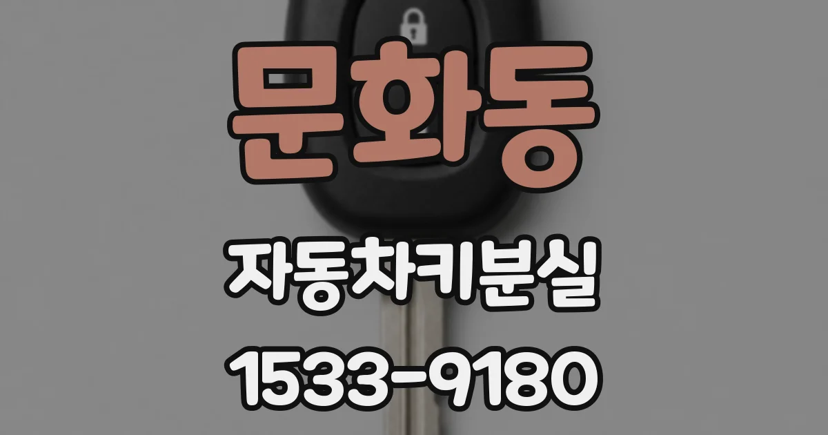 문화동 자동차키분실
