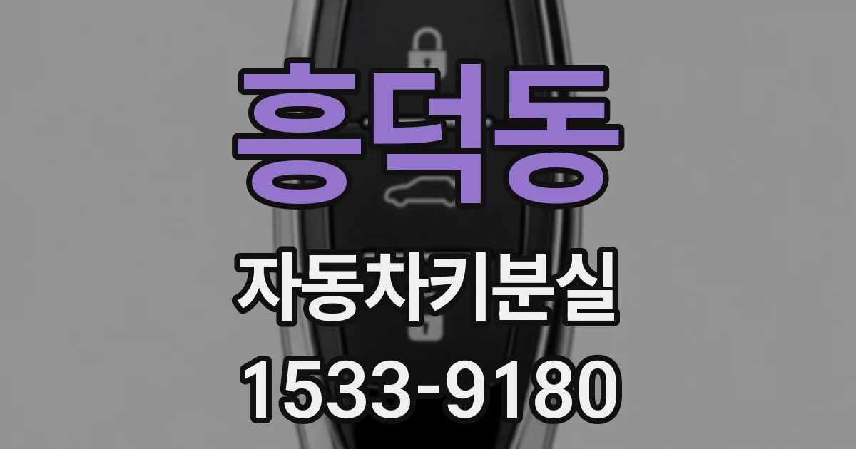 흥덕동 자동차키분실