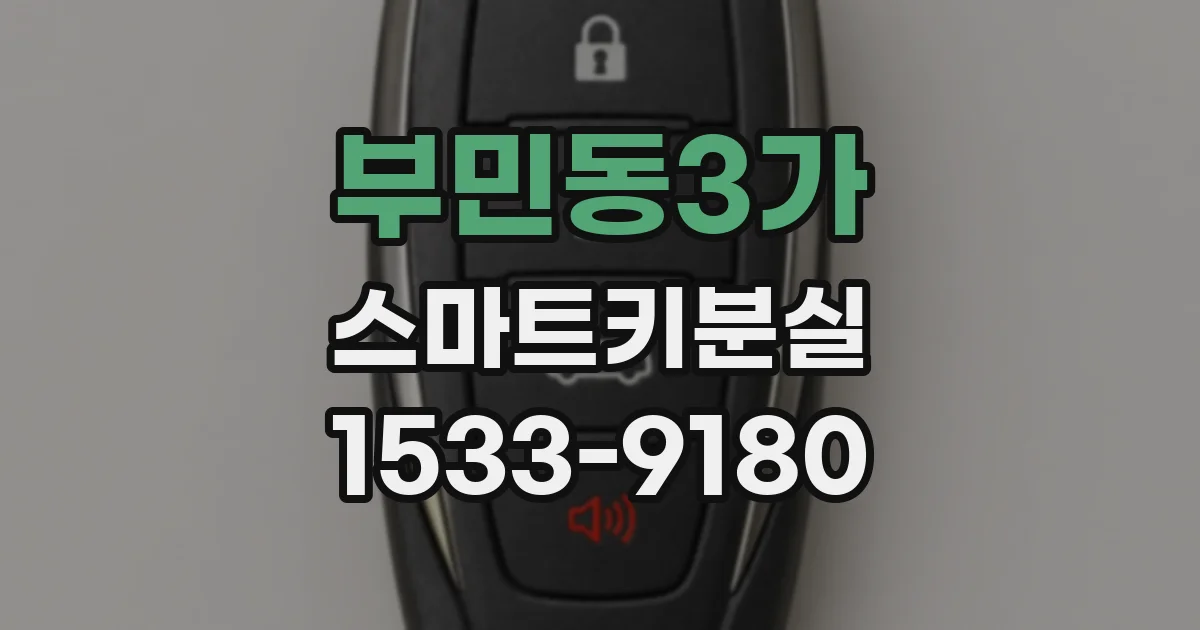 부민동3가 스마트키분실