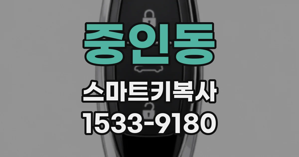 중인동 스마트키복사