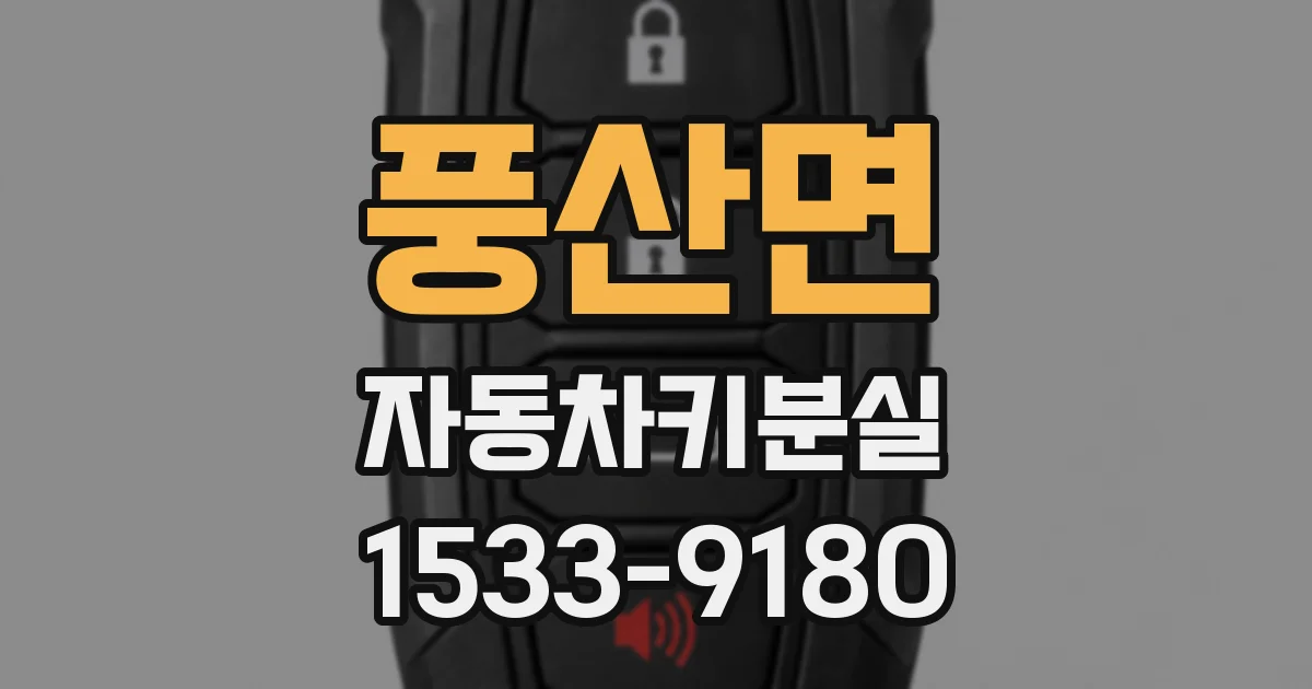 풍산면 자동차키분실