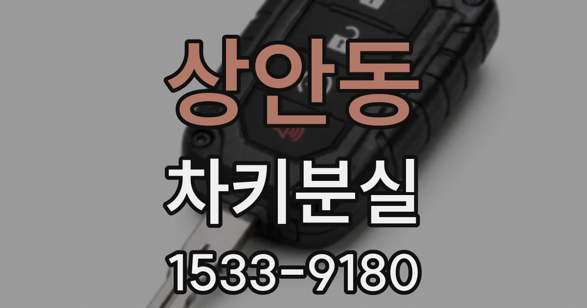 상안동 차키분실