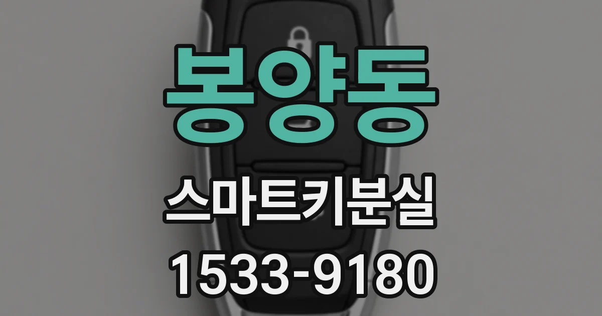 봉양동 스마트키분실