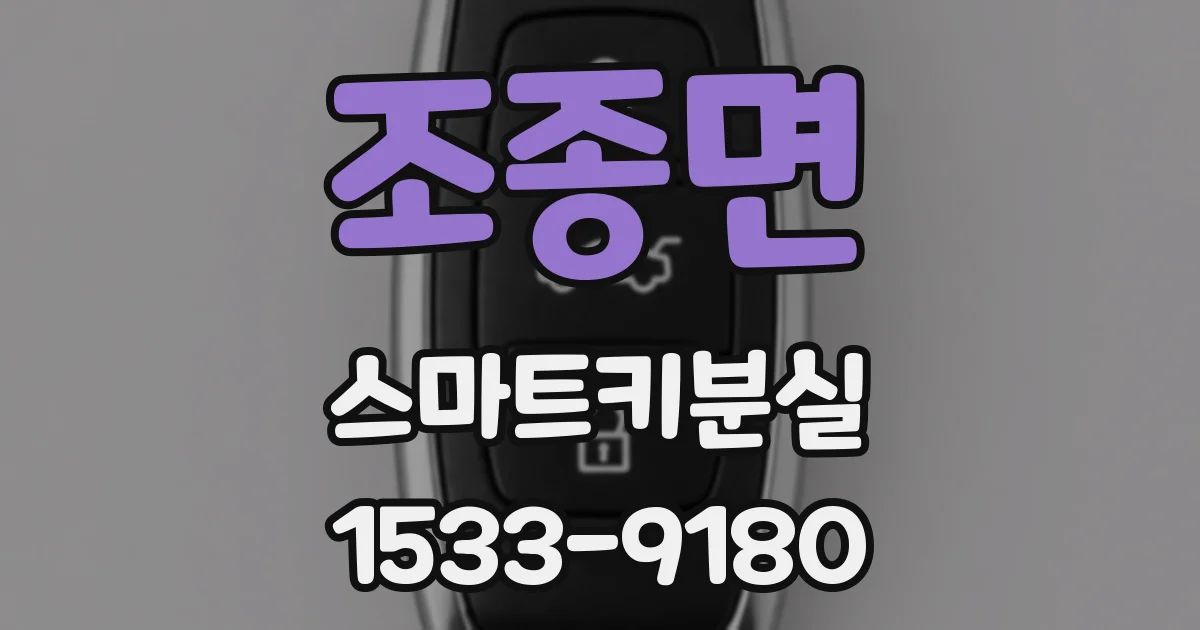조종면 스마트키분실