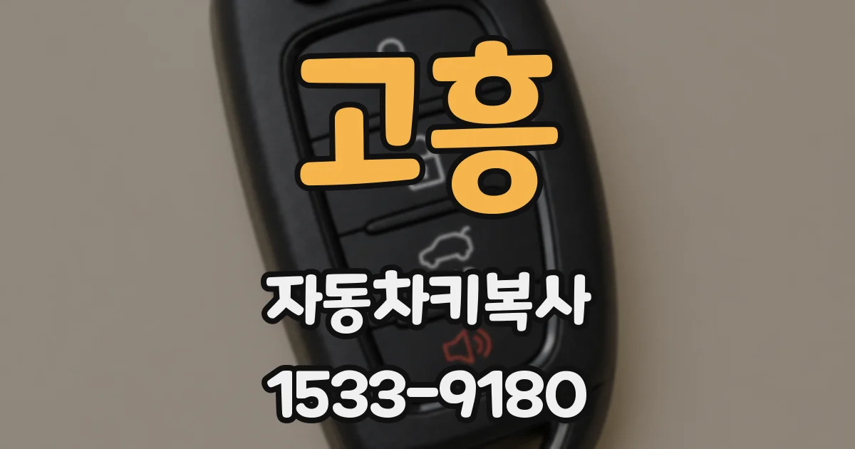 고흥 자동차키복사