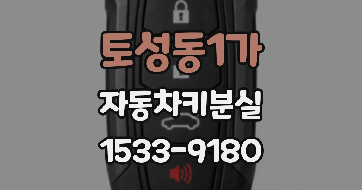 토성동1가 자동차키분실