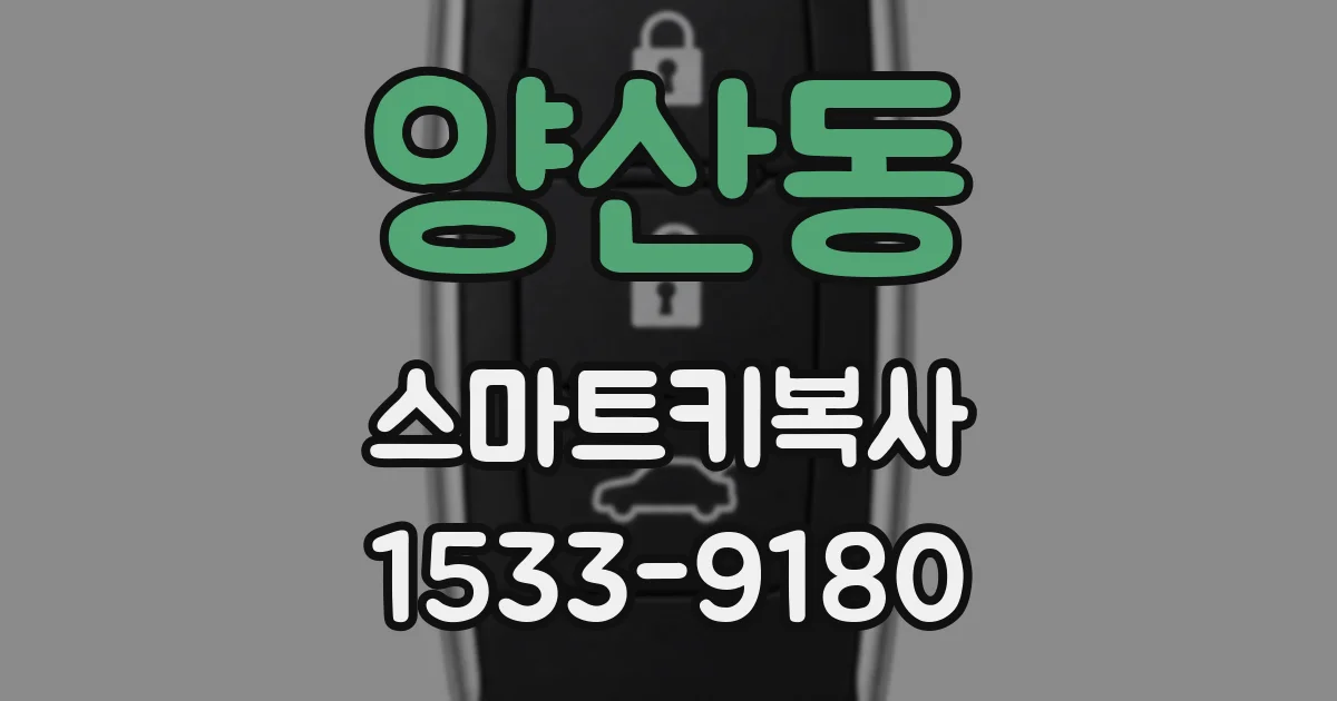 양산동 스마트키복사