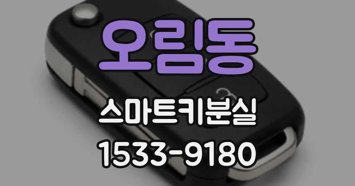 오림동 스마트키분실