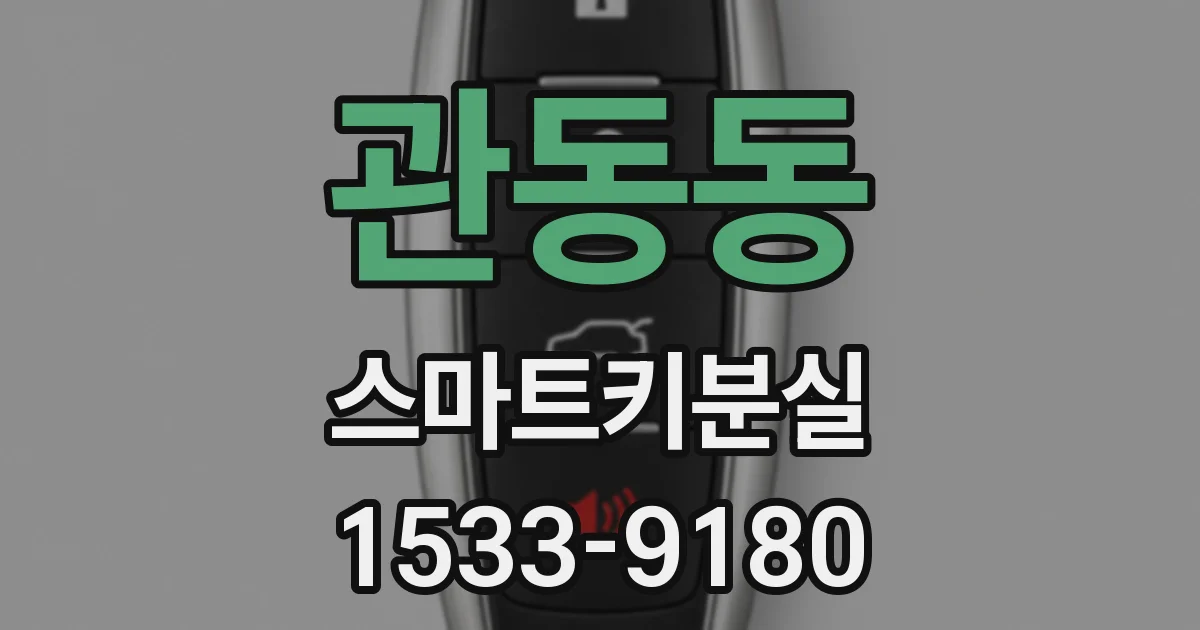 관동동 스마트키분실