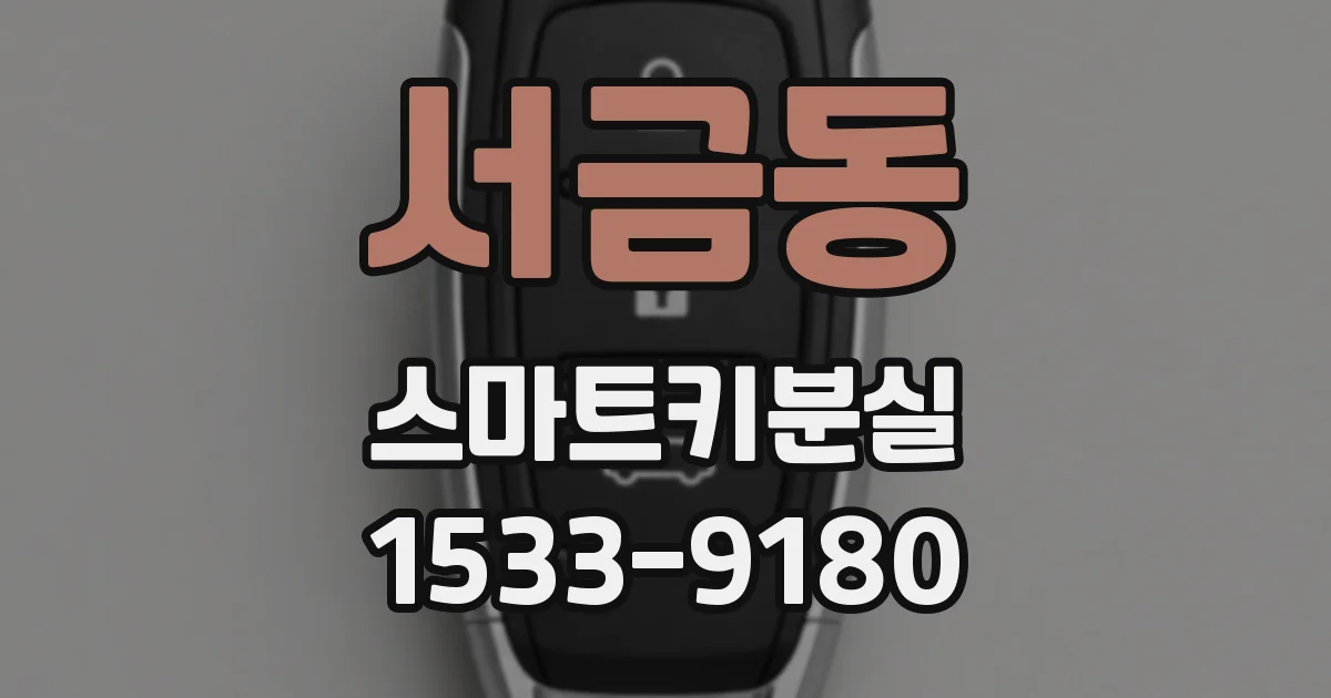 서금동 스마트키분실