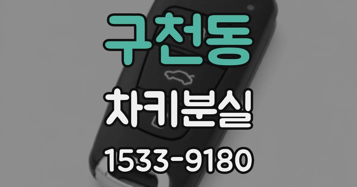구천동 차키분실