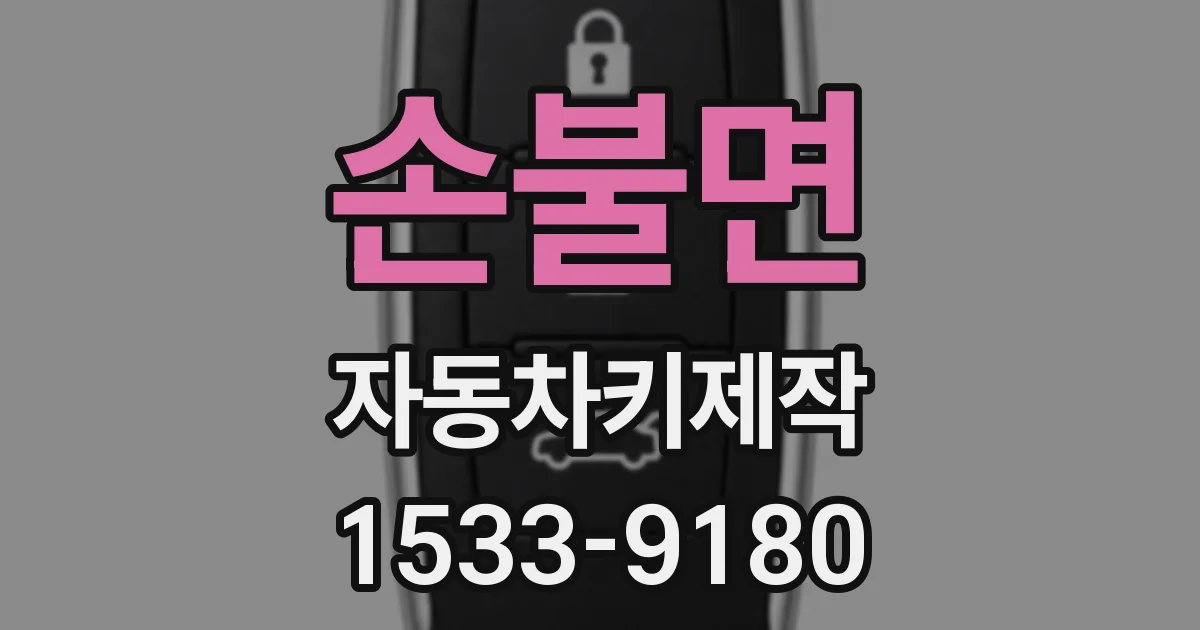 손불면 자동차키제작