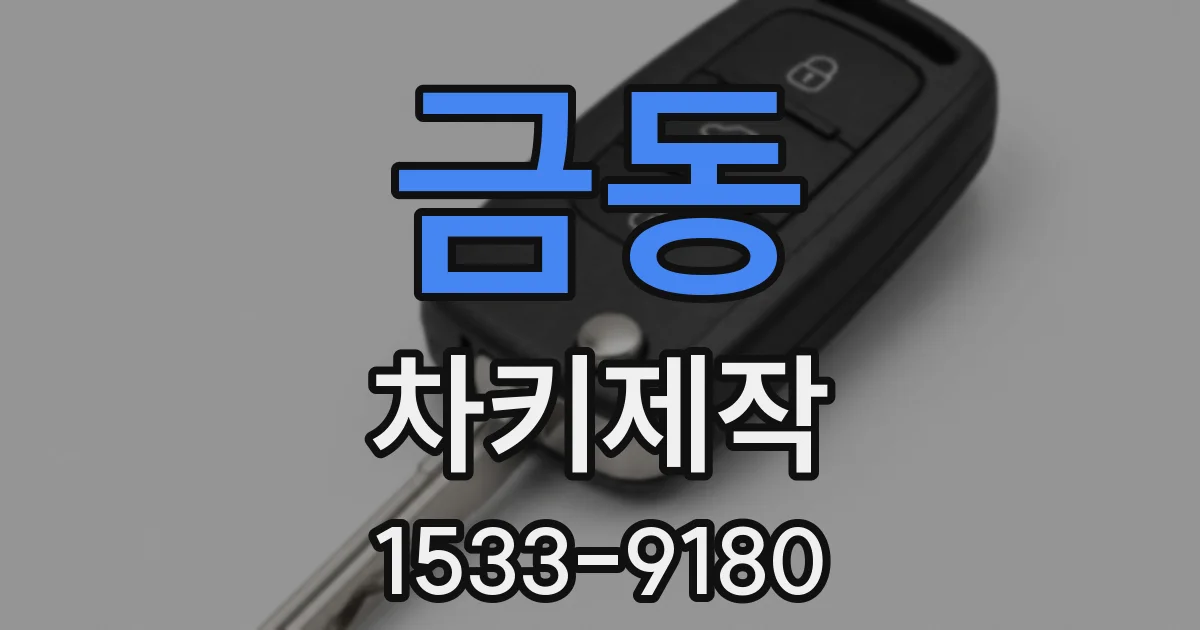 금동 차키제작