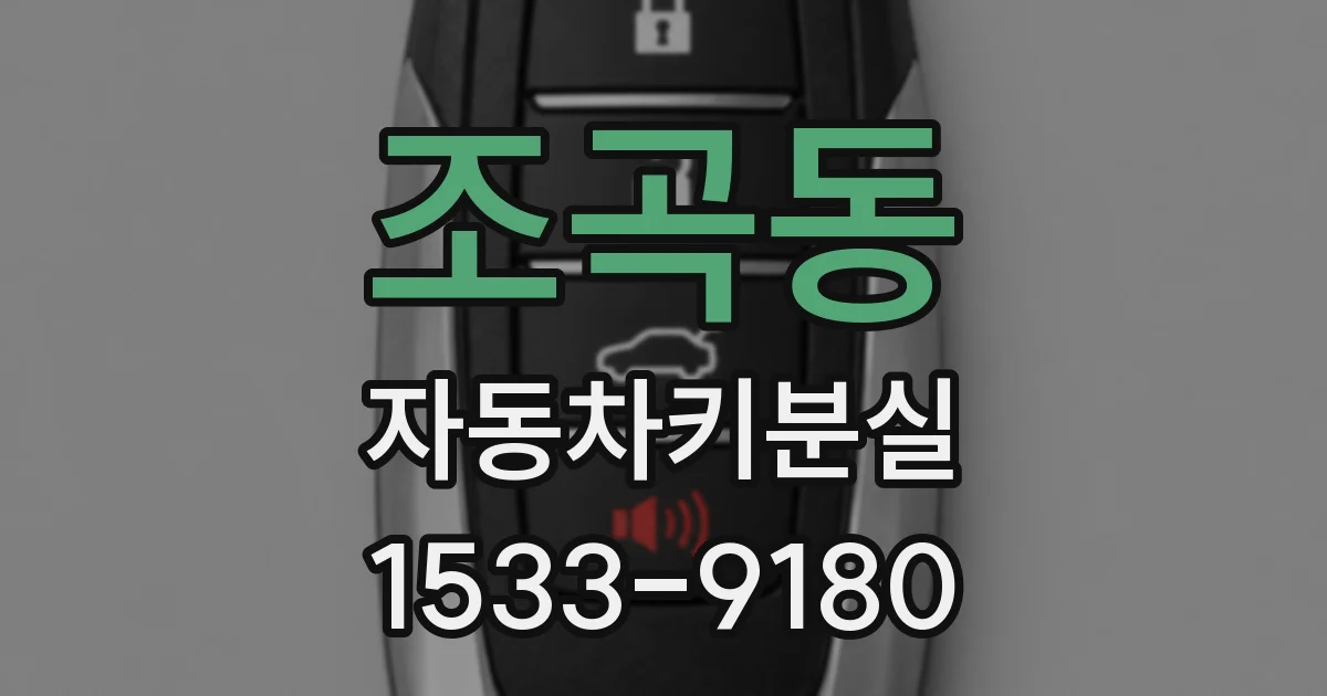 조곡동 자동차키분실