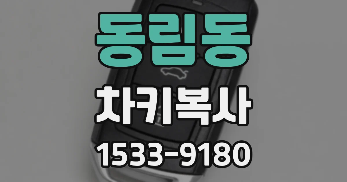 동림동 차키복사