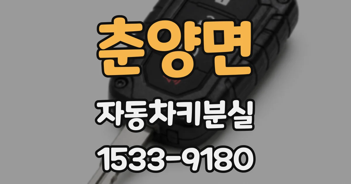 춘양면 자동차키분실