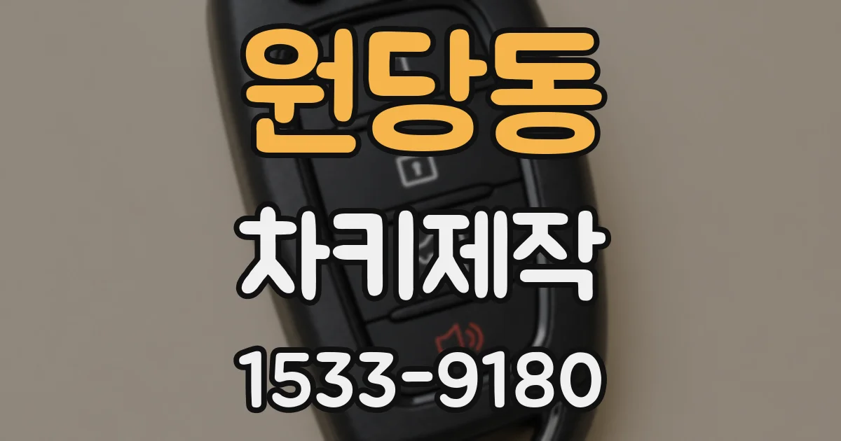 원당동 차키제작
