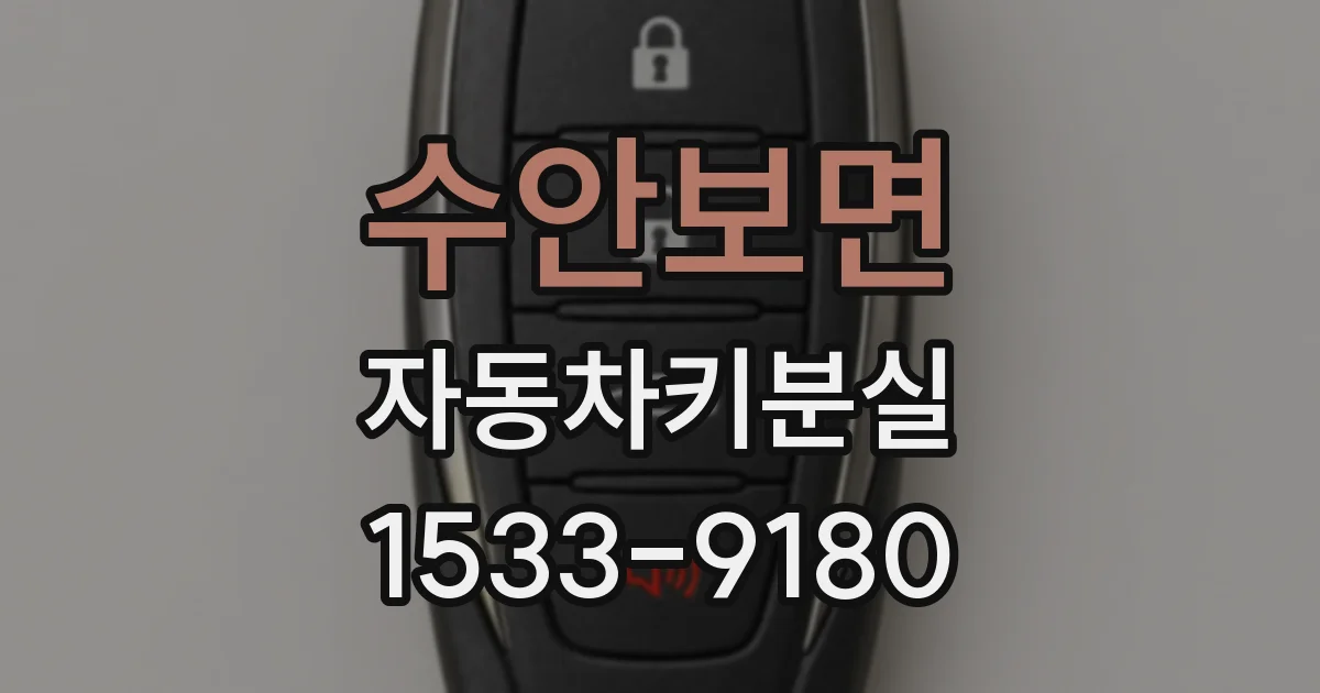 수안보면 자동차키분실